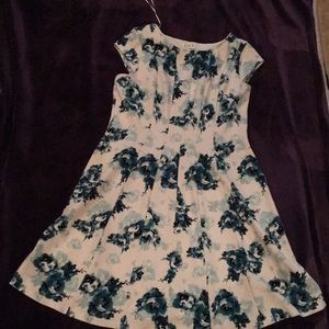 Elle Teal flower dress